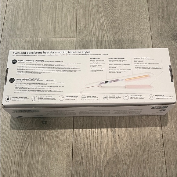 T3 Singlepass Ceramic Hair Tool in blush - Picture 3 of 6